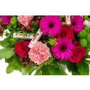 mix květin s čokoládou